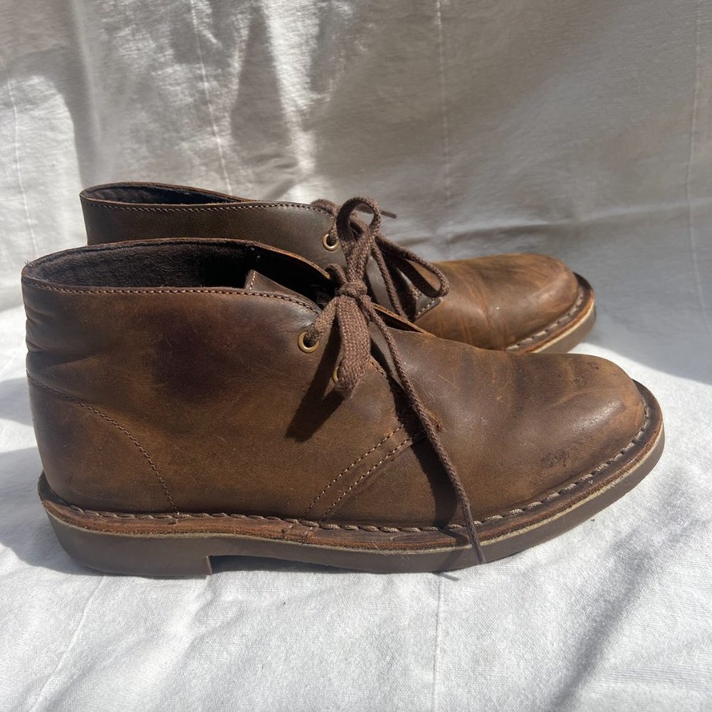 Clarks  Desert Boot US 7 Beeswax leather brown